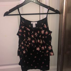 Girls NWT Floral Tank